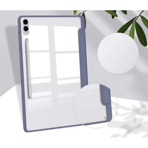 Аксесуар для планшетних ПК BeCover Case Book Soft Edge з Pencil Mount Purple для Samsung X810 Galaxy Tab S9 Plus / S9 FE Plus SM-X610/SM-X616B (710409): Матеріал Штучна шкіра + TPU