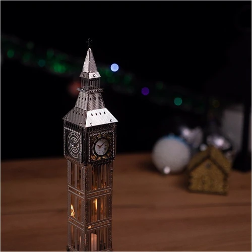 Колекційна модель-конструктор Metal Time The Great Bell Біг-Бен з годинником (MT077) фото 4