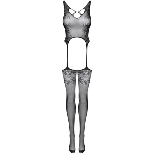 Комбинезон-сетка Obsessive F228 (Черный, S/M/L)