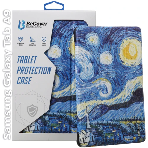 Аксесуар для планшетних ПК BeCover Smart Case Night для Samsung X115 Galaxy Tab A9 (709920): Колір малюнок