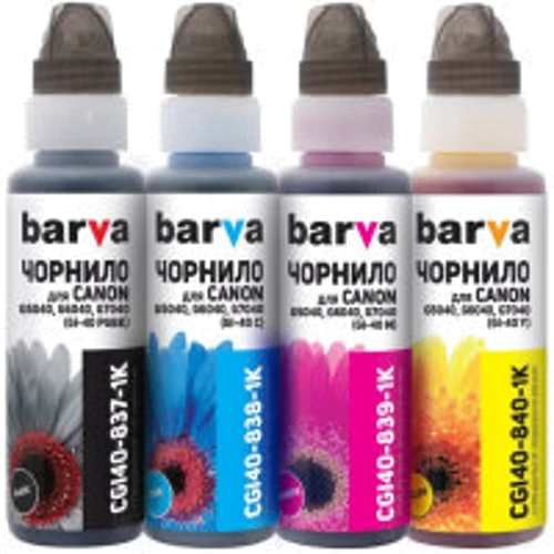 Чернила Barva Canon GI-40C, 100мл, OneKey 1K (CGI40-838-1K): Цвет Cyan