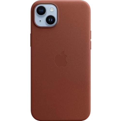 Чохол для iPhone Apple iPhone 14 Plus Leather Case with MagSafe - Umber (MPPD3ZE/A): Матеріали кожа