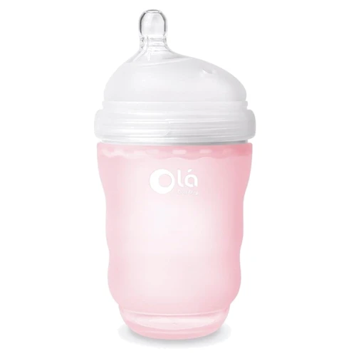 Набор детских антиколиковых бутылочек Olababy GentleBottle розовый (98005): Возраст с рождения