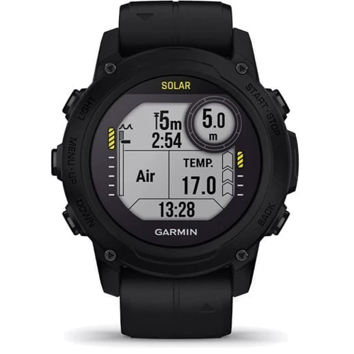 Смарт-годинник Garmin Descent G1 Solar Black (010-02604-12): Фітнес-функції крокомір, Підрахунок калорій, пульсометр, GPS-модуль