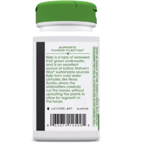 Nature's Way Kelp Ламинария 600 мг 100 капсул: Пол Унисекс