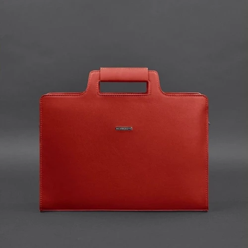 Женская конференц-сумка BlankNote красная (BN-BAG-36-red): Тип ручки Со съемным ремнем, Плечевой ремень, С двумя ручками, Короткая ручка
