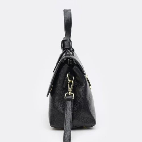 Женская сумка тоут Ricco Grande черная (K1619-black): Фактура Тиснение, Зернистая, Матовая