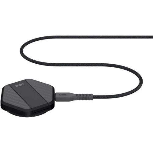 Зарядний пристрій UAG Wireless Charger Magnetic Pad With Stand 15W Carbon Black (9B4410114042) для iPhone 16 I 15 I 14 I 13 I 12: Особливості Быстрая зарядка, MagSafe