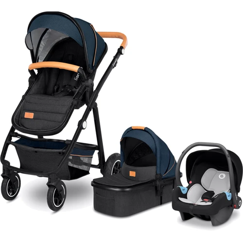 Коляска 3 в 1 Lionelo Amber Blue Navy