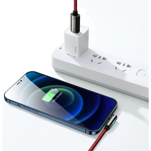 Кабель Baseus Cable USB-C to Lightning Legend Elbow 20W 2m Red (CACS000309) фото 8