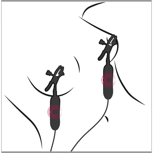 Зажимы для сосков с вибрацией Pipedream Fetish Fantasy Series Vibrating Nipple Clamps