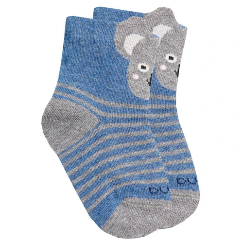 Детские носки с коалой, Duna, джинс, 16-18
