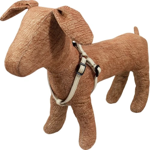 Шлея Lucky Pet кожаная двойная 1x23-30 см бежевая (4820224217703): Производитель Lucky Pet