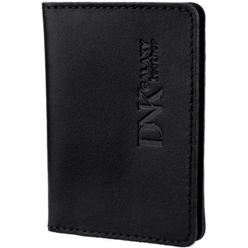 Чоловіча обкладинка для ID-паспорта DNK Leather чорна (DNK-mini-oknoR-colJ)