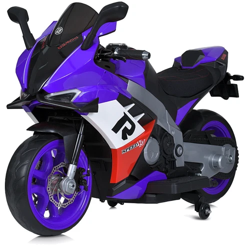 Дитячий електромотоцикл Bambi синій (M 6013EL-9(24V)): Вид мотоцикл