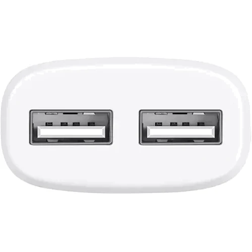 Зарядное устройство Hoco Wall Charger 2xUSB C12 White: Сила тока 2.4А и более