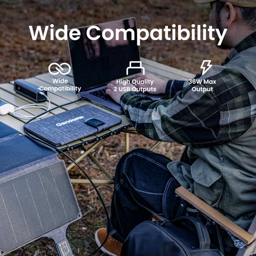 Солнечная панель Gendome 36W Portable Solar Panel Charger (power bank) фото 2