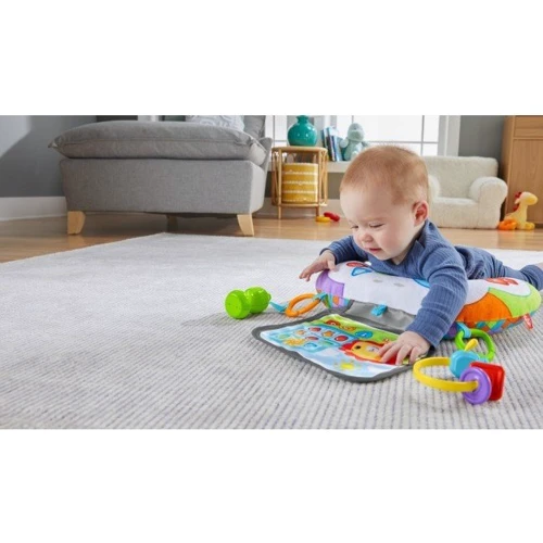 Подушка для гри на животику Fisher-Price Веселий джойстик (HGB89): Особливості музичний супровід, подушка