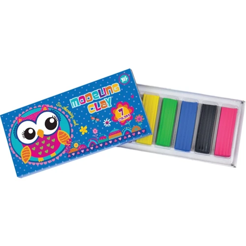 Пластилін Yes 7 кольорів Charming animals, 200г
