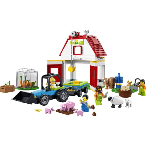 Конструктор LEGO City Ферма та комору з тваринами (60346): Рекомендований вік 4+