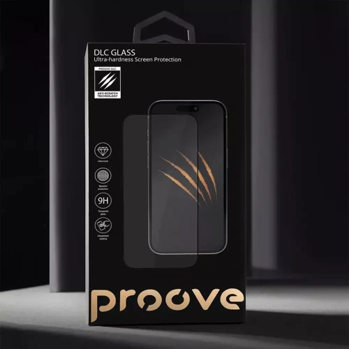 Защитное стекло для iPhone Proove Tempered Glass DLC Black for iPhone 17 Pro