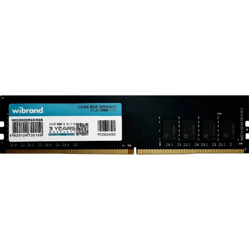 Wibrand 8 GB DDR4 3200 MHz (WI3200DDR4D/8GB): Тип DDR4