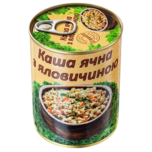 Консервы L'appetit Каша ячневая с говядиной 340 г (4820177070189)