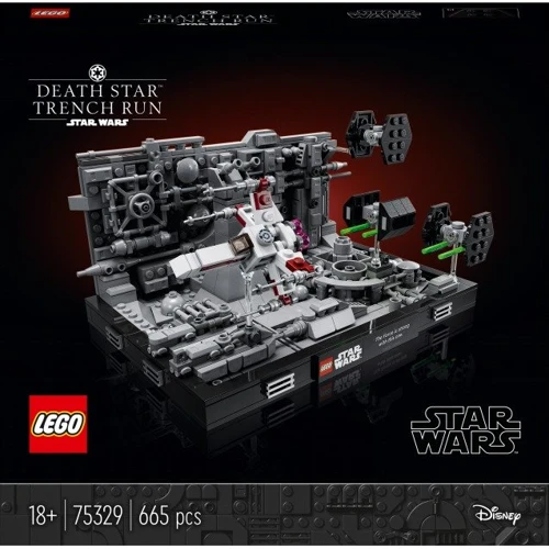 Конструктор LEGO Star Wars Диорама Пролет над Звездой Смерти 665 деталей (75329)
