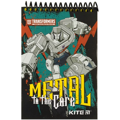Набір канцтоварів Kite Transformers блокнот А6 48 аркушів + ручка, олівець, лінійка (TF23-S12): Виробник KITE