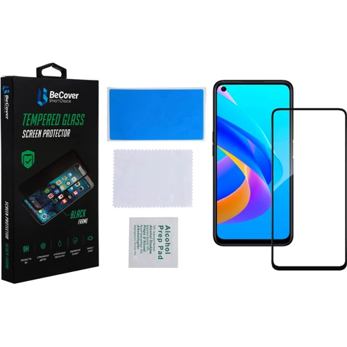 Аксесуар для смартфона BeCover Tempered Glass Black для Oppo A76 (707604)