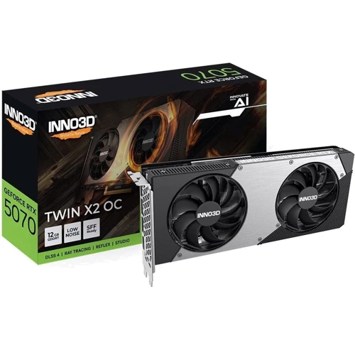 Видеокарта INNO3D GEFORCE RTX 5070 TWIN X2 OC (N50702-12D7X-195064N): Интерфейс PCI-Express 5.0 x16