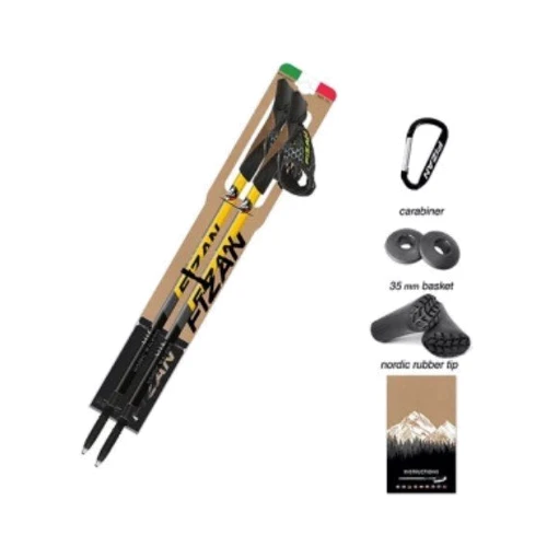 Трекінгова палиця Fizan S_23 Nordic Walking S22 7108 NW LITE YELLOW: Довжина 60 - 132 см