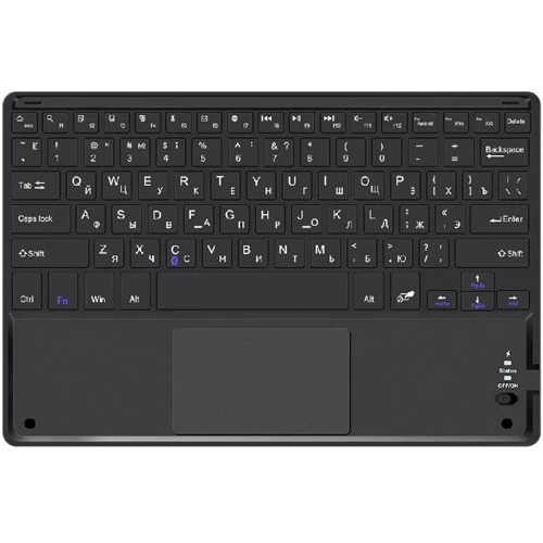 Аксессуар для планшетных ПК AirOn Premium Universal Case Smart Keyboard Touchpad 10-11 Black (4822352781061): Материал Искусственная кожа
