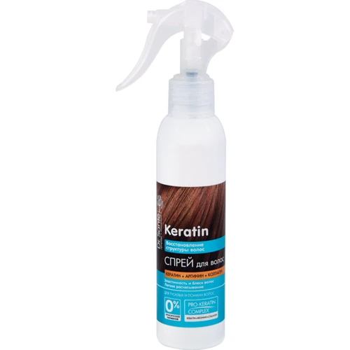 Dr. Sante Keratin Spray Спрей для тьмяного та ламкого волосся Кератин + Аргінін + Колаген 150 ml