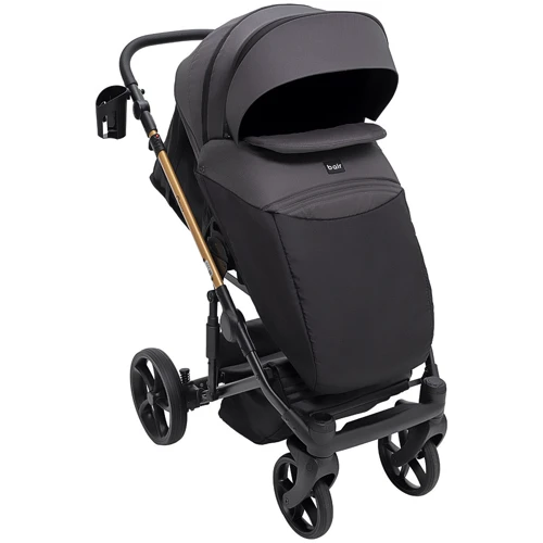 Коляска 2 в 1 Bair Onyx Soft OS-747 черный (680957) фото 7