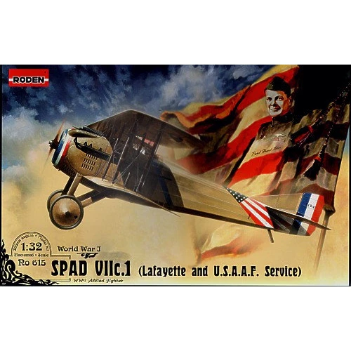 Модель Roden Истребитель SPAD VII c.1 (RN615)