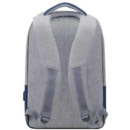 Сумка для ноутбуков RivaCase 15.6" Anti-Theft Water-repellent Grey/Dark Blue (7562): Материал полиэстер