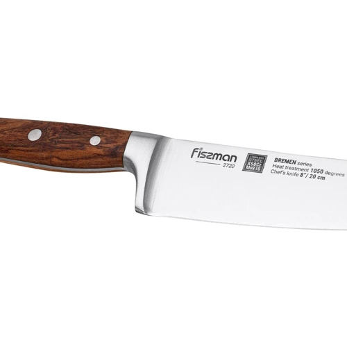 Ніж кухарський Fissman Bremen 20 см (2720): Лезо Нержавеющая сталь