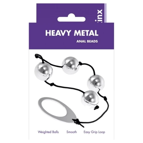 Анальные бусы Kinx Heavy Metal Anal Beads Silver, 22.5x2 см