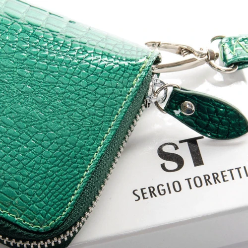Женский кошелек Sergio Torretti зеленый (32887 dark-green): Пол Женский