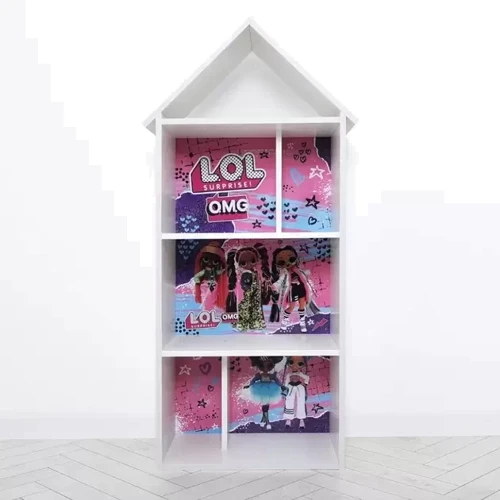 Деревянный домик-полка Bambi H 2020-24-1 LOL Белый