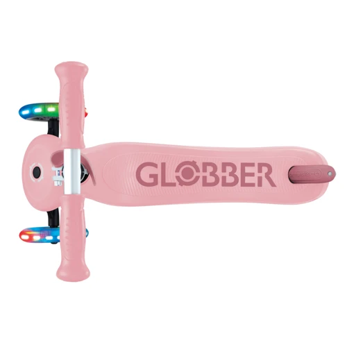 Самокат дитячий Globber GO-Up Sporty Lights пастельно-рожевий (452-710-4): Конструкція рами складная