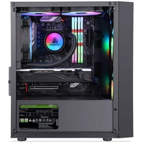 Корпус Segotep Prime G Black (SG-LZG): Материал передней панели пластик
