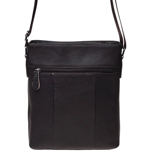 Чоловіча сумка планшет Borsa Leather темно-коричнева (1t15502m-brown): Стать Чоловік