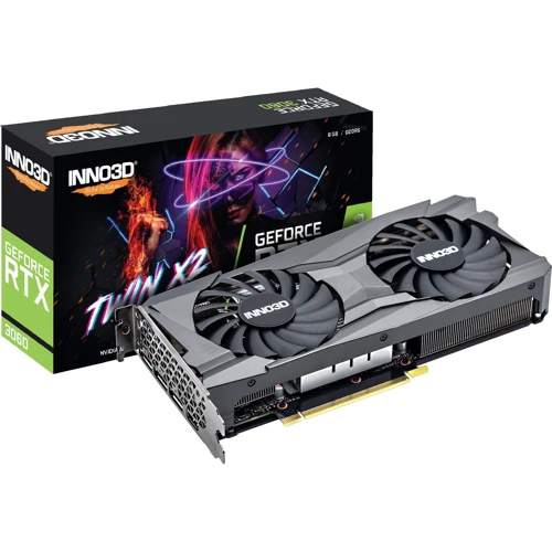 Видеокарта INNO3D GEFORCE RTX 3060 8 GB TWIN X2 (N30602-08D6-11902130) UA