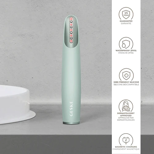 Устройство для укрепления и тонизации кожи лица GESKE Skin Firming Wand 7в1 green (HB0429)