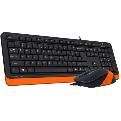 Комплект проводной A4Tech Fstyler F1010 Black/Orange: Интерфейс подключения проводная USB