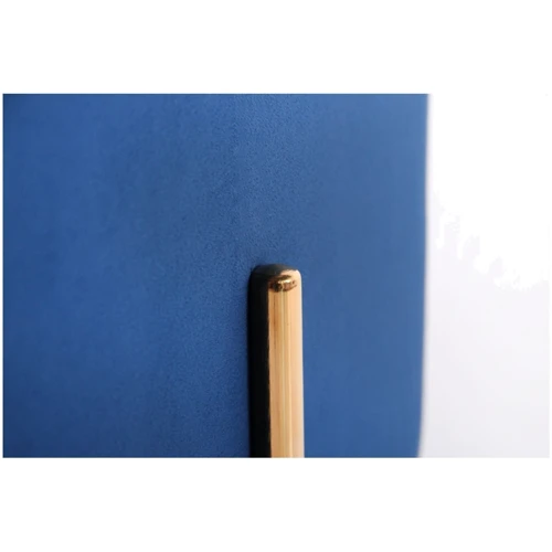 Пуф AMF Ritz Blue / Golden Chrom (547478): Матеріал каркаса металл, Велюр