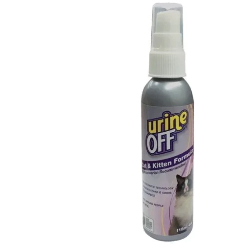 Спрей TropiClean Urine Off для видалення органічних плям та запахів для кошенят та котів 118 мл (016998)