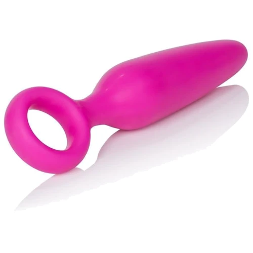 Анальная вибро-пробка Booty Call Booty Glider, 9.5x2.5 см, розовый